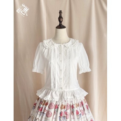 Miss Point Parfait Strawberry Tea Blouse(Reservation/Full Payment Without Shipping)